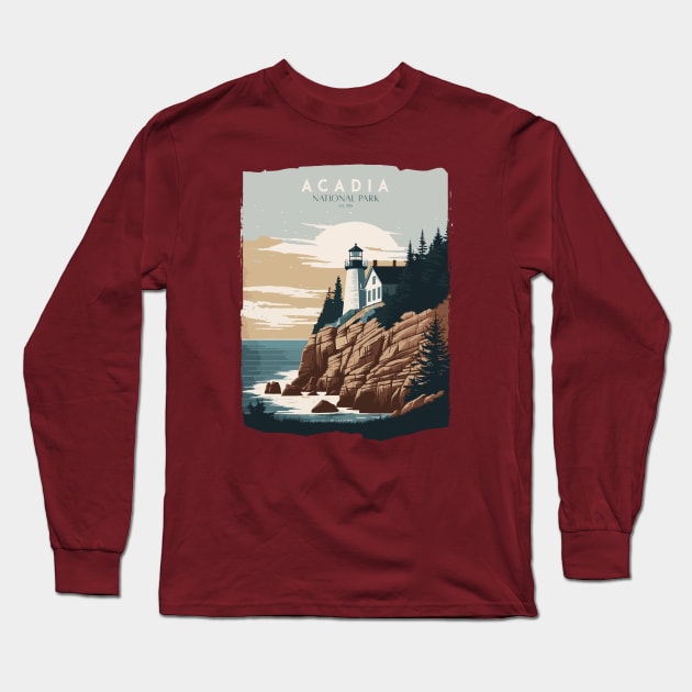 Acadia National Park Long Sleeve T-Shirt by Wintrly